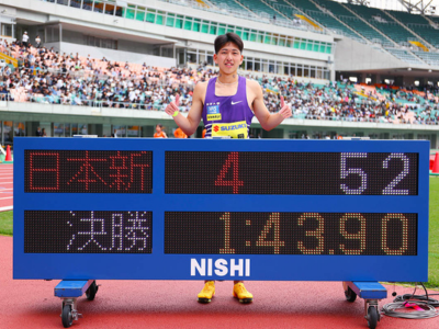 【陸上】落合晃選手、日本新記録樹立！！
